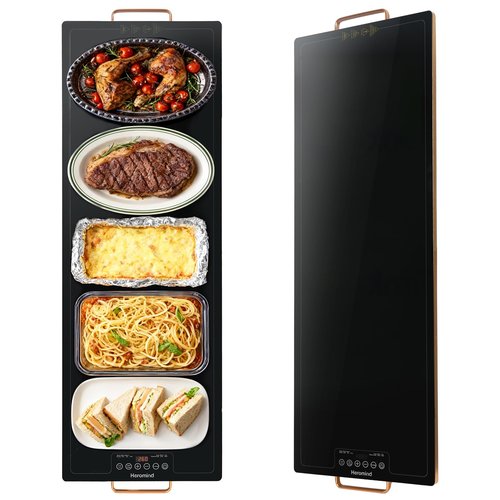 Electric Warming Tray,Extra Large Food Warming Trays with Temp-Settings & Timmer,Full Surface Heating Electric Food Warmer Mat Keep Food Warm at Buffet, Party, Sabbath, Daily Use
