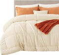 Bedsure Comforter Duvet Insert - King Size Quilted Down Alternative Bedding, All Season, Cream 90 x 102 Inches