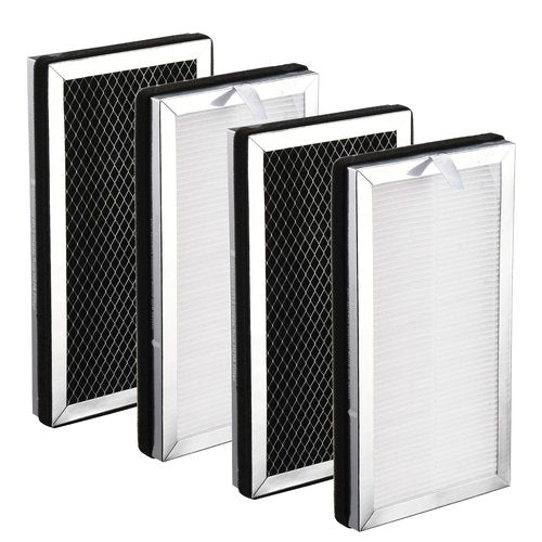 MA-15 Air Purifier Replacement Filter Compatible with Medify MA-15 Series, 3-in-1 Filtration System of MA 15 Filters H13 True HEPA, Activated Carbon and Pre-Filter (4 Pack)