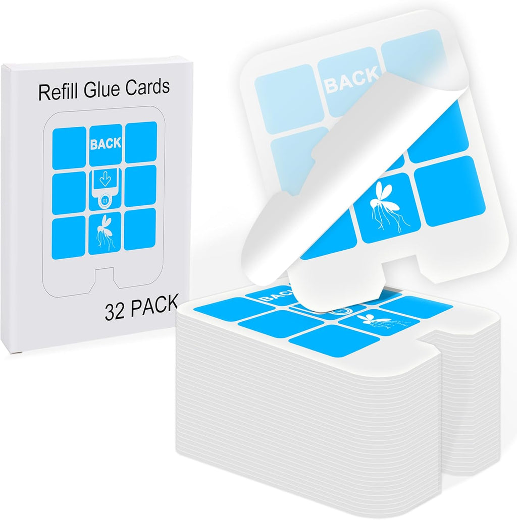 Saferr Home Fly Trap Refill Glue Cards - 32 Pack Compatible with SH502 & DT3005W | Effective Indoor Insect Control