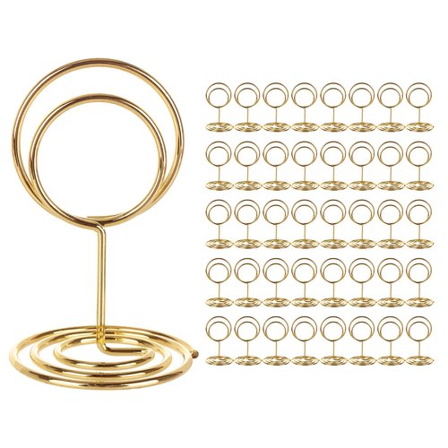 40Pcs Table Number Holders, Place Card Holder, Table Sign Stand, Photo Picture Holders for Centerpieces, Wedding, Party, Birthday
