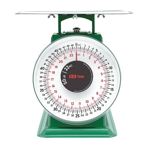 Tada 50lb Heavy Duty Mechanical Dial Kitchen and Food Scale with Stainless Steel Platform