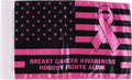 Rouge Motorcycle Flag - 6x10 Inch Double-Sided Breast Cancer Awareness Flag | Durable Satin Polyester