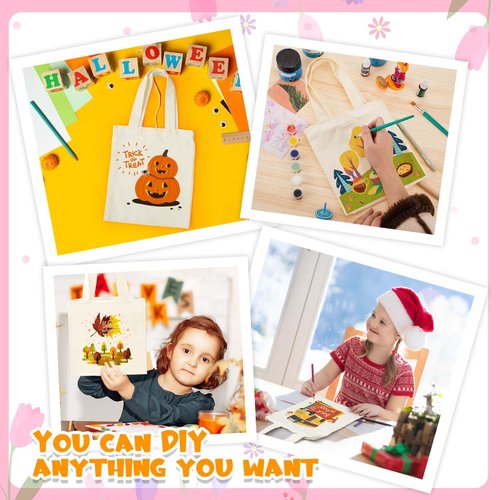 Amylove 72 Pcs Mini Tote Bag Sublimation Blank Canvas Tote Bags Reusable Grocery Luggage DIY Sack Goody for Party Even (10 x 10 Inch,Natural Color)
