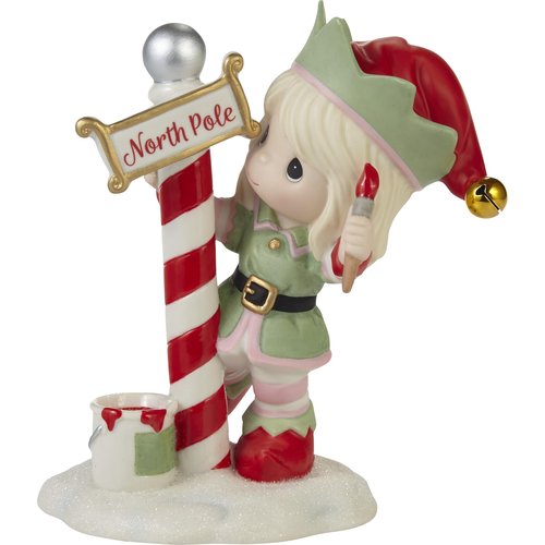 Precious Moments 231013 Greetings from The North Pole Annual Elf Bisque Porcelain Figurine