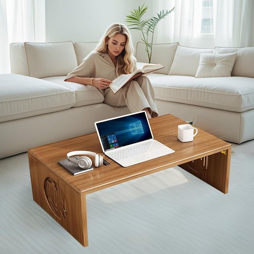 Japanese Folding Coffee Table, Foldable Low Coffee Tables, Bamboo Floor Table Desk for Sitting on The Floor, No Assembly, Portable Living Coffee Table (31.5Inch)
