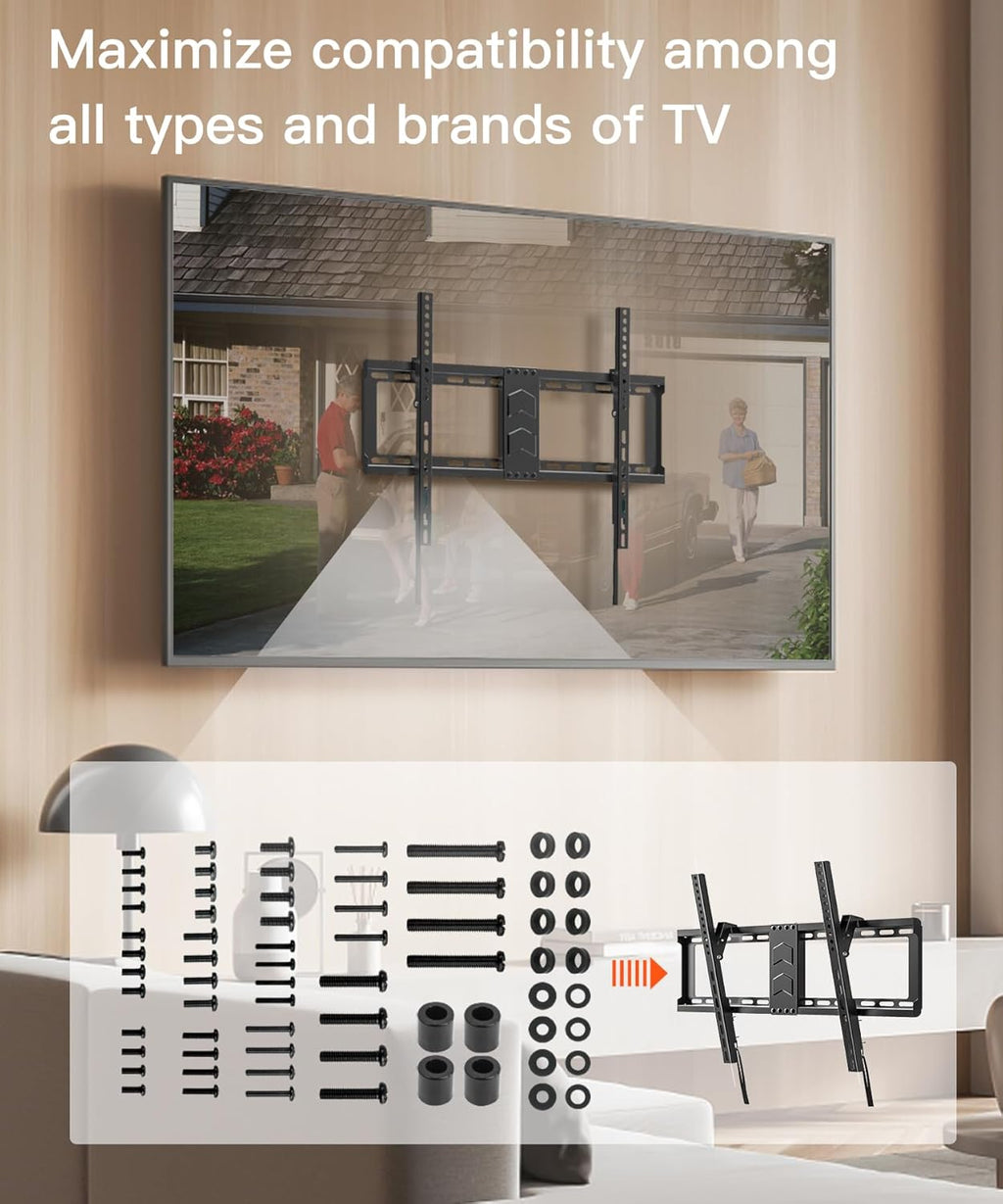 Universal TV Mounting Hardware Kit by [Brand Name] - M4 M5 M6 M8 Screws, Washers & Spacers for VESA Mounts, Fits TVs up to 80 Inches