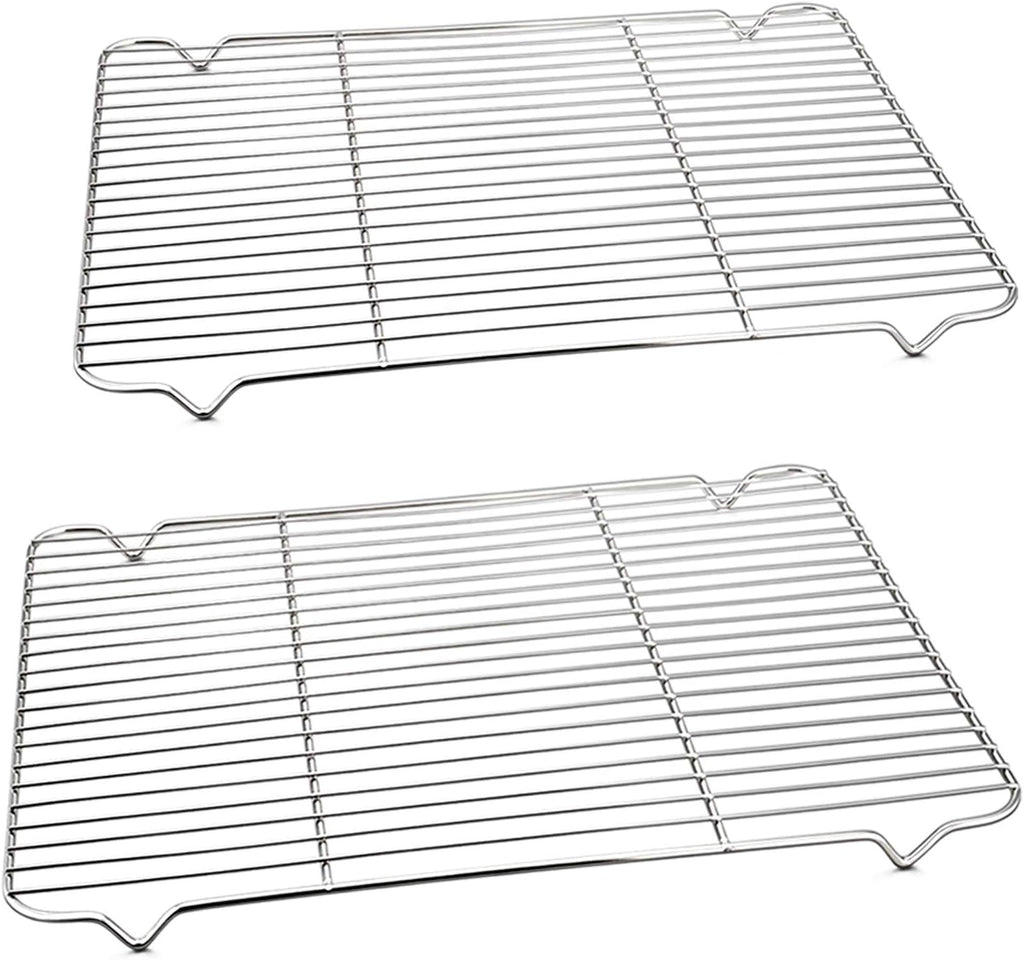 P&P CHEF Stainless Steel Cooling Baking Rack - Pack of 2, 16.6" x 11.5", Durable & Easy to Clean