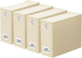 SpaceAid Bed Sheet Organizers - Foldable Linen Closet Storage with Window | XL for Queen & King Size, Beige