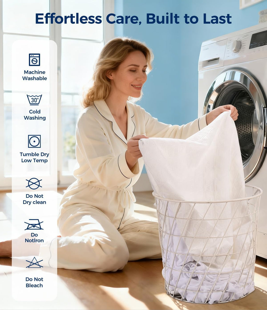 Skiennix Waterproof Mattress Protector - Soft, Breathable Twin Size Pad with Deep Pocket | Noiseless Cooling Cover