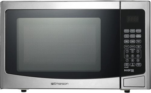 Emerson Microwave Oven - 1.2 Cu. Ft. Capacity, 1000W Power, Inverter Technology, Stainless Steel