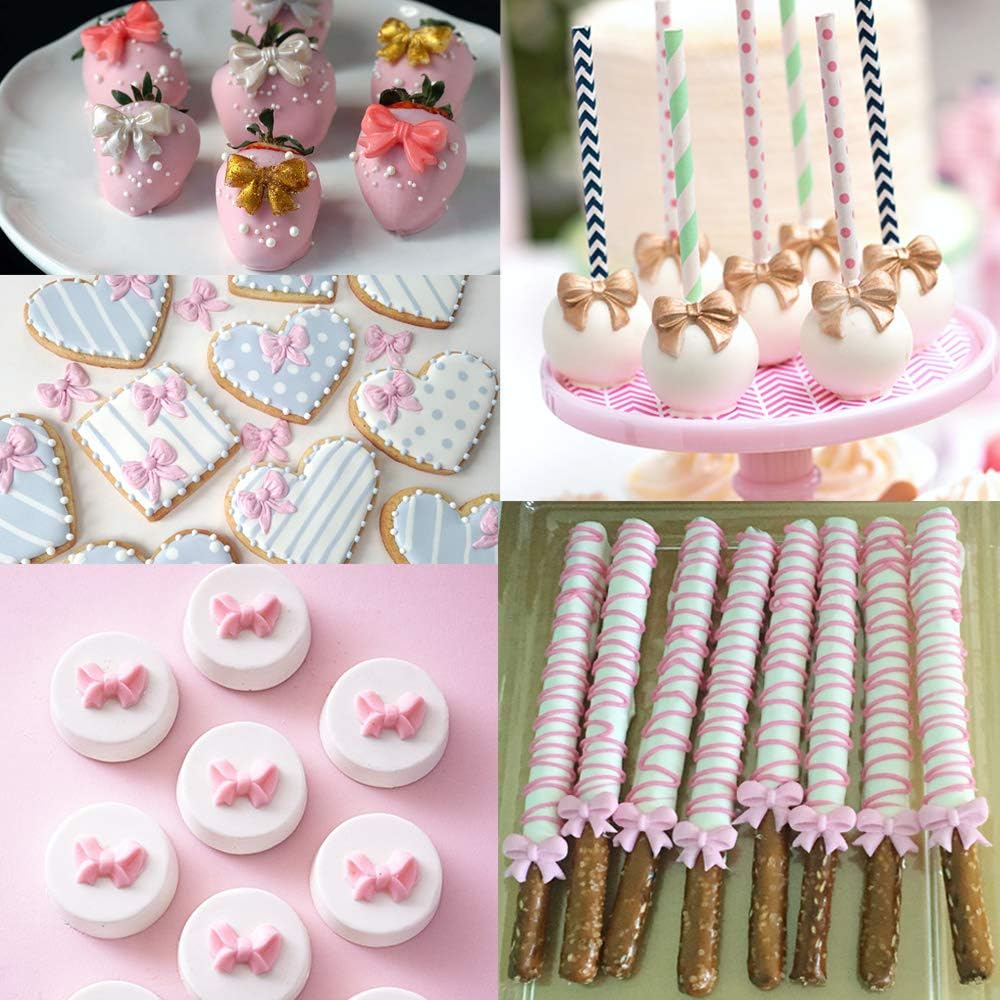 Skiennix Mini Bow Silicone Fondant Mold - Perfect for Cake & Cupcake Decorations | Ideal for Birthday Parties