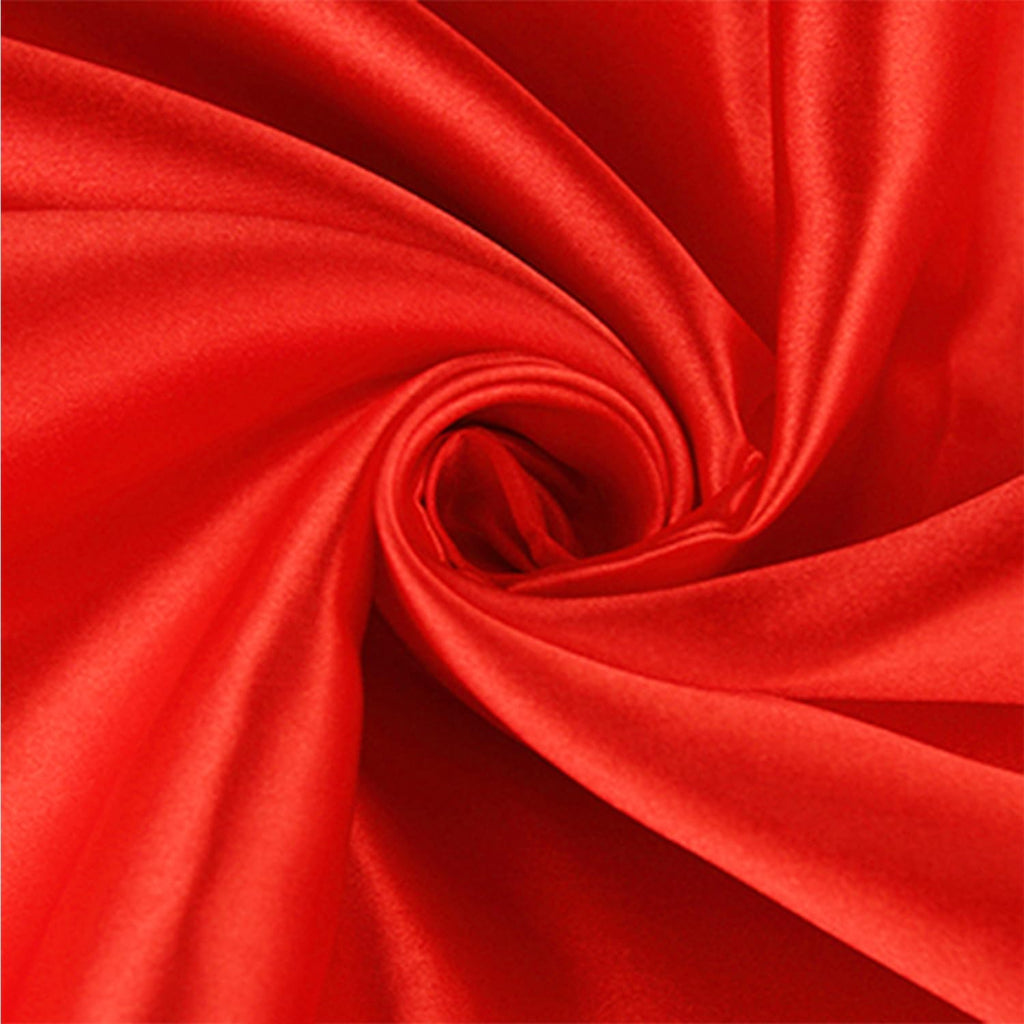 Regine Switzerland Satin Red Table Runners - 10 Pack, 12 X 108 Inches for Weddings & Parties