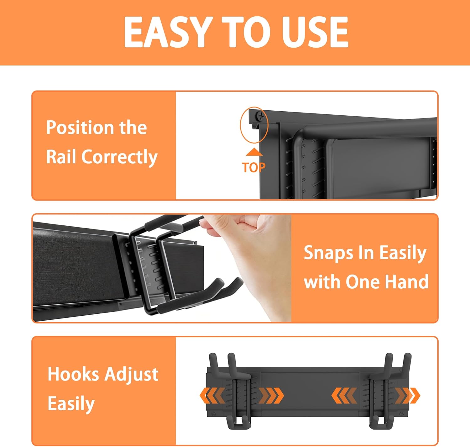Ultrawall Garden Tool Organizer - Heavy-Duty 48 Inch Wall Mount for Garage | 400lb Capacity