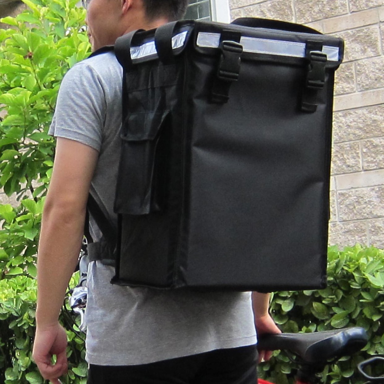 Packir PK-34V: Small Food Delivery Backpack for Hot and Cold 13" L x 9" W x 18" H, Beverage Delivery Carrier, Drinking/Coffee Take Out Delivery Box, Thermal Bags, Top Loading