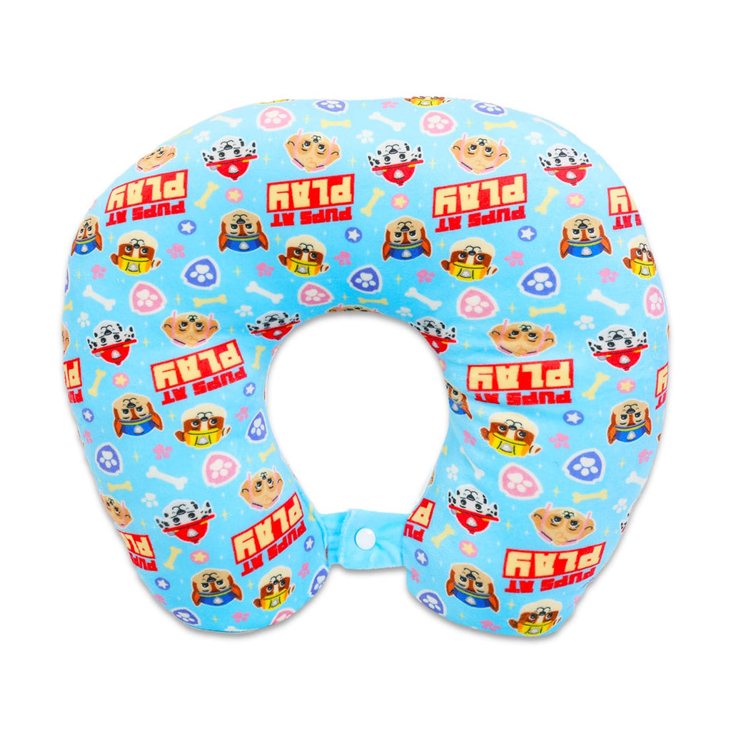 Paw Patrol Travel Neck Pillow for Kids - Bundle with 13" Neck Pillow, Tattoos, Stickers, More | Paw Patrol Travel Accessories Set for Boys