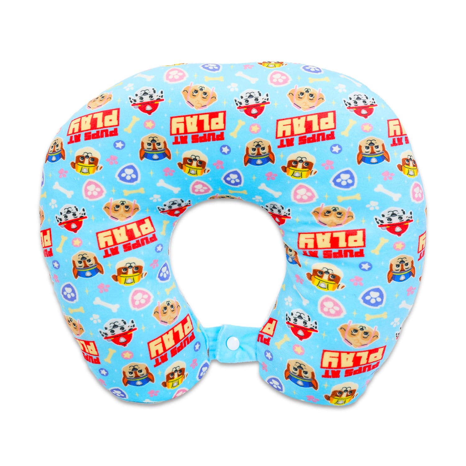 Paw Patrol Travel Neck Pillow for Kids - Bundle with 13" Neck Pillow, Tattoos, Stickers, More | Paw Patrol Travel Accessories Set for Boys