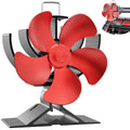 Easywave Wood Stove Fan Non Electric: Heat Powered Fireplace Fan with Slot & Spring Fixed on Propane Heater, Thermoelectric Thermal Fan for Wood Burning Stove/Pellet/Log Burner/Buddy Heater