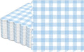 Regine Switzerland 100Pcs Blue & White Scalloped Napkins - 6.5in Disposable Party Supplies for Weddings & Showers