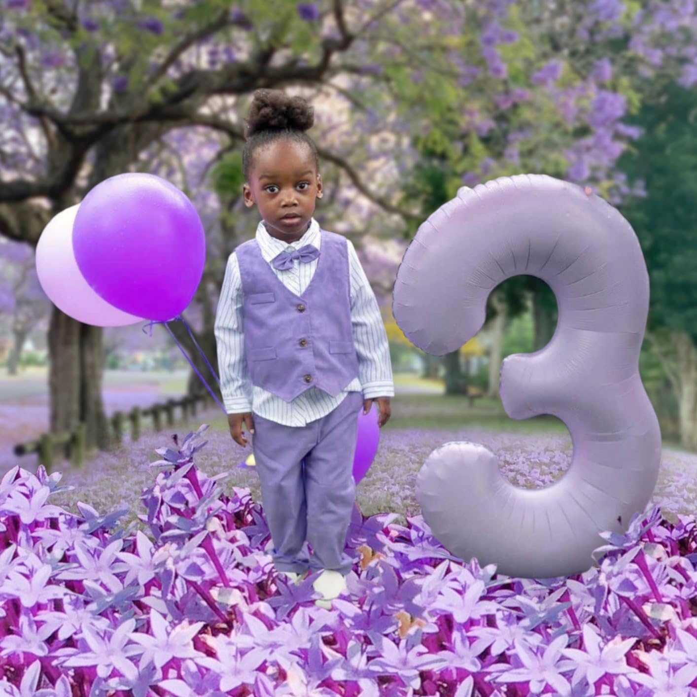 Number 0 Balloons - 40 Inch Cream Purple Birthday Decorations for Milestone Events | Baby Showers, Weddings