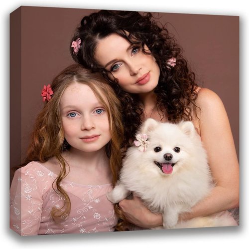 Custom Canvas Prints - Personalized Framed Wall Art for Pet & Family Photos | 8'' W x 8'' H