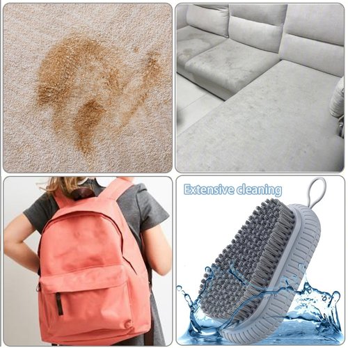 Cleaning Scrub Brush for Laundry Carpet - Carpet Cleaning Brush, Laundry Brush for Stains on Clothes, Scrub Brushes for Cleaning, Laundry Scrub Brushes for Clean Carpet,Clothes,Shoes,Tile etc. 2 Pack