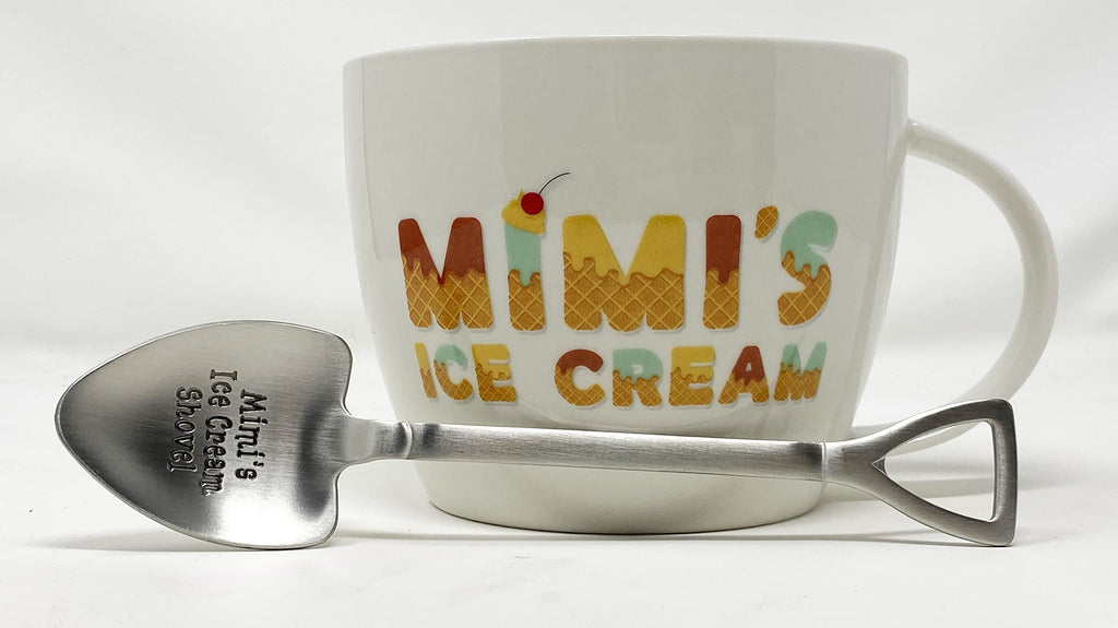 Josephine on Caffeine Mimi's Ice Cream Bowl & Spoon - Ideal Mother's Day, Christmas or Birthday Gift