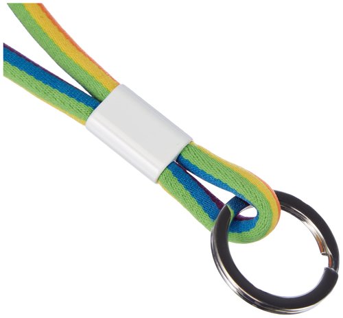 Pantone Designer Lanyard Key Chain Short Key Chain for Wrist, Robust and Colourful, Pride Colors, Nylon, Short, 18617