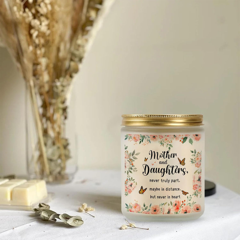 Regine Switzerland | Mom Gifts Candle - Heartfelt "Never Truly Apart" Message | Perfect for Daughters