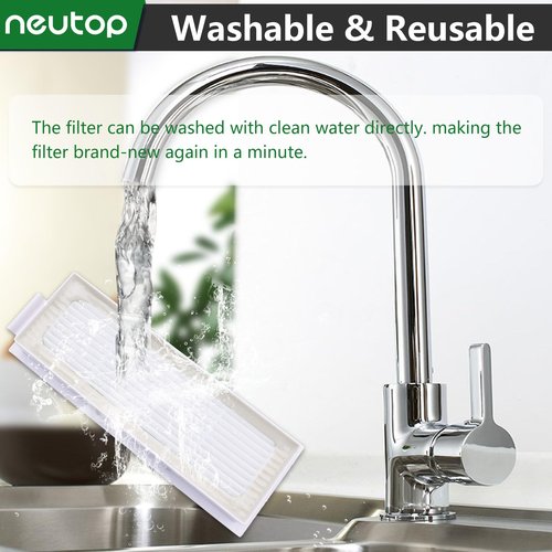 Neutop Replacement Filter Sets Parts Compatible with Ecovacs Deebot T20 Omni, T20 Max/Pro, Robot Vacuum Accessories, 12-Pack.