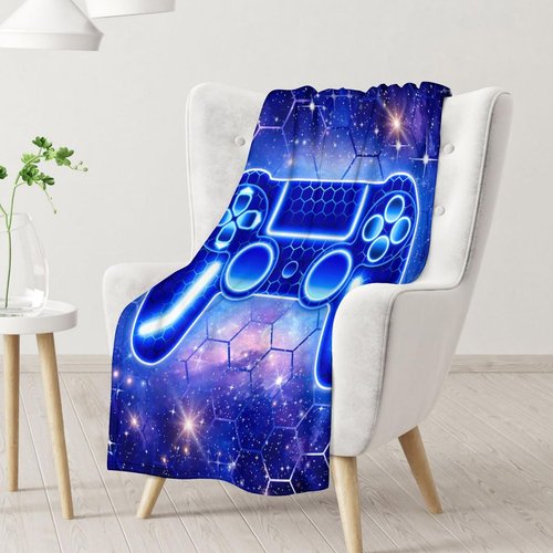 NICEFORNICE Boys Blanket Gifts Gamer Blankets for Kids 8-12 - 40" x 50" Cozy Fuzzy Gaming Throws Decor for Chair