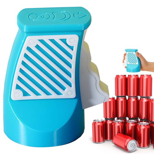 3D Printed Beverage Can Opener - Quick and Easy Tool for Beer, Soda, and Pull-Tab Cans - for Women with Long or Acrylic Nails (Blue)