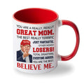 Viberty Best Mom Ever Gifts, Mothers Day Gift for Mom, Wife from Daughter Son Kids, Christmas, Valentine, Birthday Gift New Moms, Funny Gifts Ideas For Mama, Mommy Ceramic Mug 11 oz