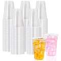 BYSNOW 16 oz Clear Plastic Cups, 200 Count Disposable, Cocktail Party, PP Clear for Party, Hot/Cold Beverages, Soda, and Wedding(16oz 200count)