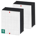 Winix C545 HEPA Replacement Filter - S for Winix C545 Air Purifier by Blutoget - Replaces Winix S Filter 1712-0096-00,2522-0058-00,2 H13 True HEPA & 8 Activated Carbon Filters