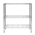 Honey-Can-Do 3-Tier Heavy-Duty Adjustable Shelf Storage Unit With 200-lb Capacity, Chrome SHF-09367 Steel Shelving, Heavy Duty Shelves, Shelving Unit,