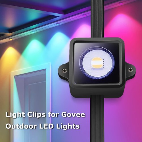 Light Clips for Govee Outdoor Lights H805, Mounting Brackets for Govee (Non-Pro Version H705) Outdoor LED Lights, Install Firmly, Replace 3M Glue, for Govee Permanent Outdoor (108)