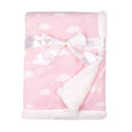 American Baby Company Heavenly Soft Chenille Sherpa Receiving Blanket - Warm 3D Pink, 30" x 35" for Travel & Strollers