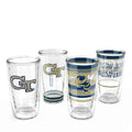 Tervis Georgia Tech Yellow Jackets - Assorted Made in USA Double Walled Insulated Tumbler Travel Cup Keeps Drinks Cold & Hot, 16oz 4pk, Classic