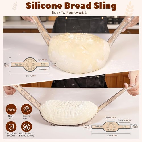 30 Pcs Sourdough Starter Kit,MQFORU Sourdough Bread Baking Supplies with 10" Round & 10" Oval baskets,Silicone Sourdough Bread Kit,Sour Dough Starter Kits for Bakers Wife Mom Women