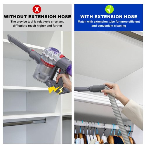 Sealegend Crevice Tool Attachment Extenion Hose Compatible with Dyson Gen 5 Gen5 V15 V12 V11 V10 V8 V7 Vacuum Cleaner Accessories Replacement Parts