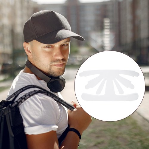 YUXIANLB 10Pcs Baseball Caps Inserts Shapers, White Plastic Card Hat Inner Support, Cap Fitter Inserts Felt Hat Sweat Liner, Universal Cap Inner Liner for Fitted Caps Ball Sports Caps