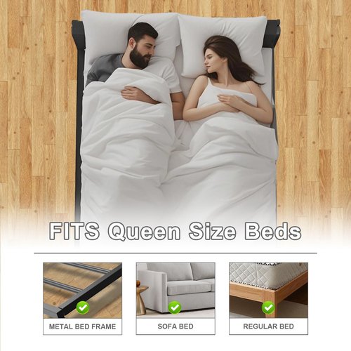 Imperius Folding Spring Box,Bunkie Board,10MM, Bed Support Flat Noodles, King Size 76x80'' ﻿ ﻿Light and Thin, Breathable, Noise Minimizing,Moisture Resistant Bunkieboards