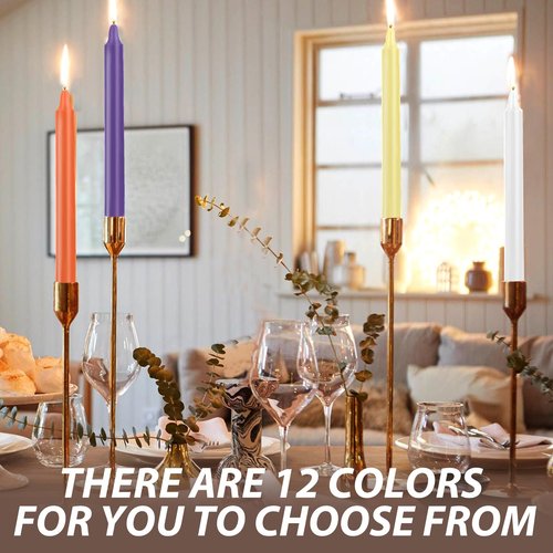 24 Pack Multicolor Spell Chime Candles – Premium Mini Unscented Taper Candles for Rituals, Prayer, Meditation, Altar, Spells – 4" Tall – Ideal for Witches & Spiritual Practices