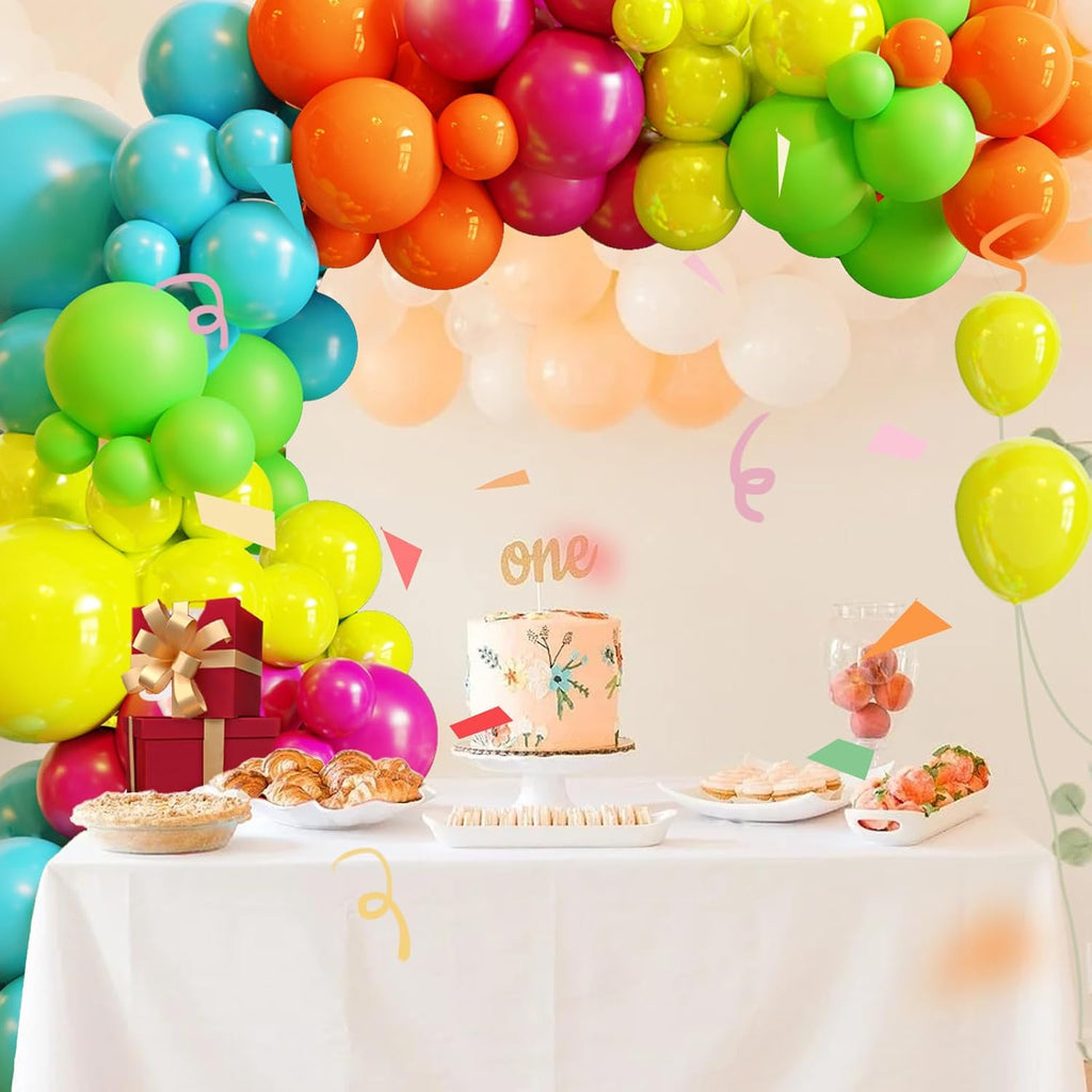 Skiennix Tropical Balloon Arch Kit - 119 Pcs Hawaiian Latex Balloons for Summer Party Decor | Wedding, Birthday, Baby Shower