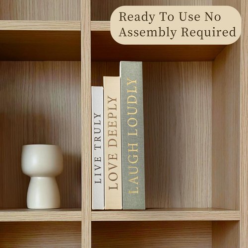 YKANYN Aesthetic Decorative Books, Set of 3 Linen Fake Book Boxes, Faux Book Decor for Coffee Table, Bookshelf, Entryway Tables