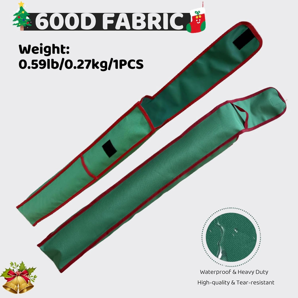 OUTTDID Wrapping Paper Storage Bag - 31" Gift Organizer with Pocket for Crafts | Holds 9 Rolls, Green