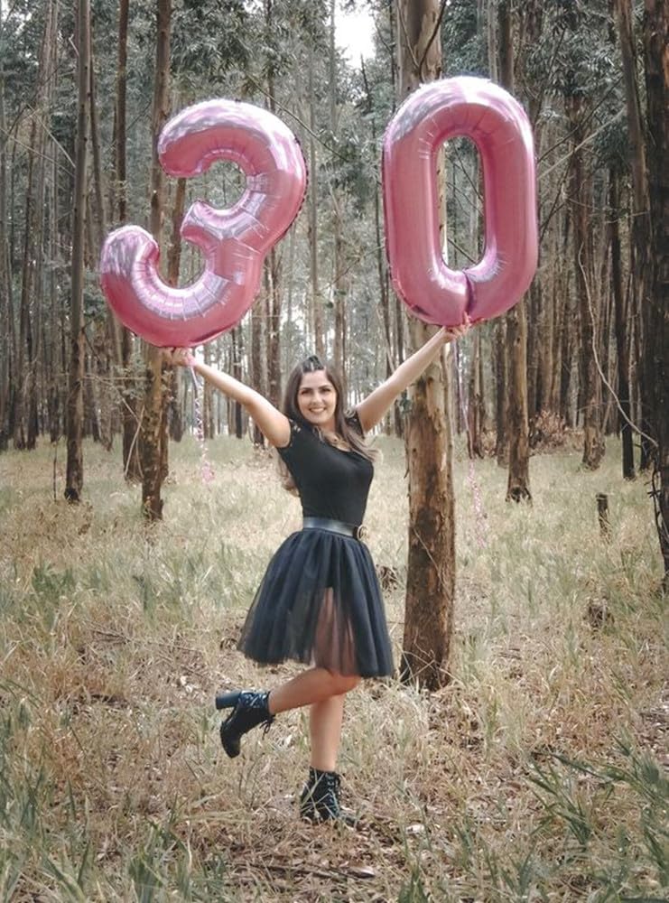 Numbers Balloon - 40 Inch Large Pastel Pink 3 for Three Year Old Birthday Decor | Party Decorations