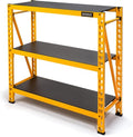 DEWALT Heavy-Duty 4-Foot Tall 3-Shelf Industrial Storage Rack - 4,500 lb Capacity, Metal Shelving