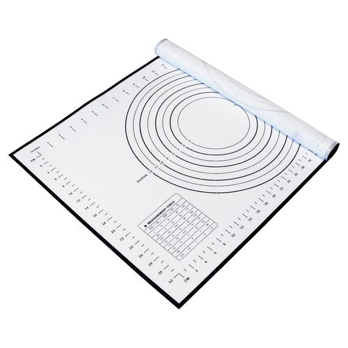 Dough Mat Silicone Baking Mats for Rolling Pastry,Kneading Sheet Sourdough Bread Baking Supplies Black 24x16" 0.45mmT